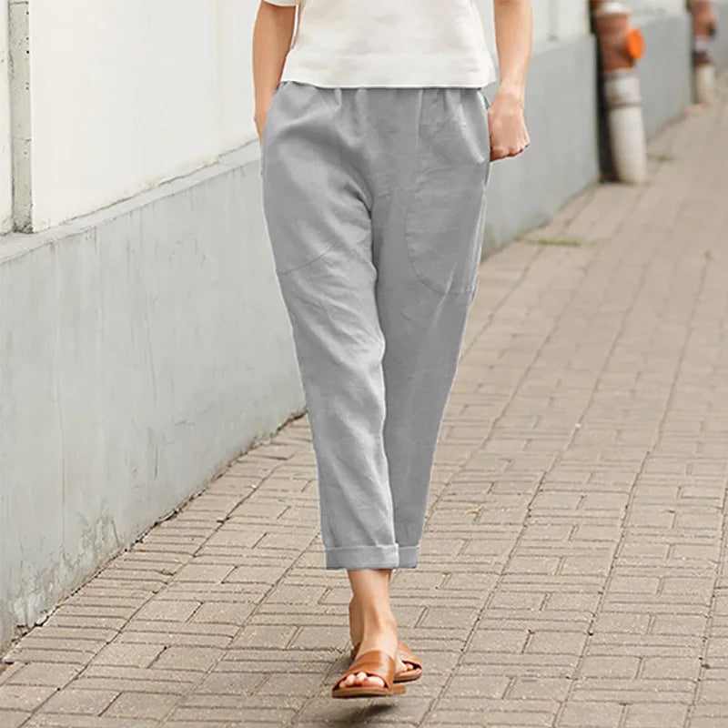 Pantalon Large Femme Ample avec Poches Pratiques | Confort et Élégance au Quotidien 4