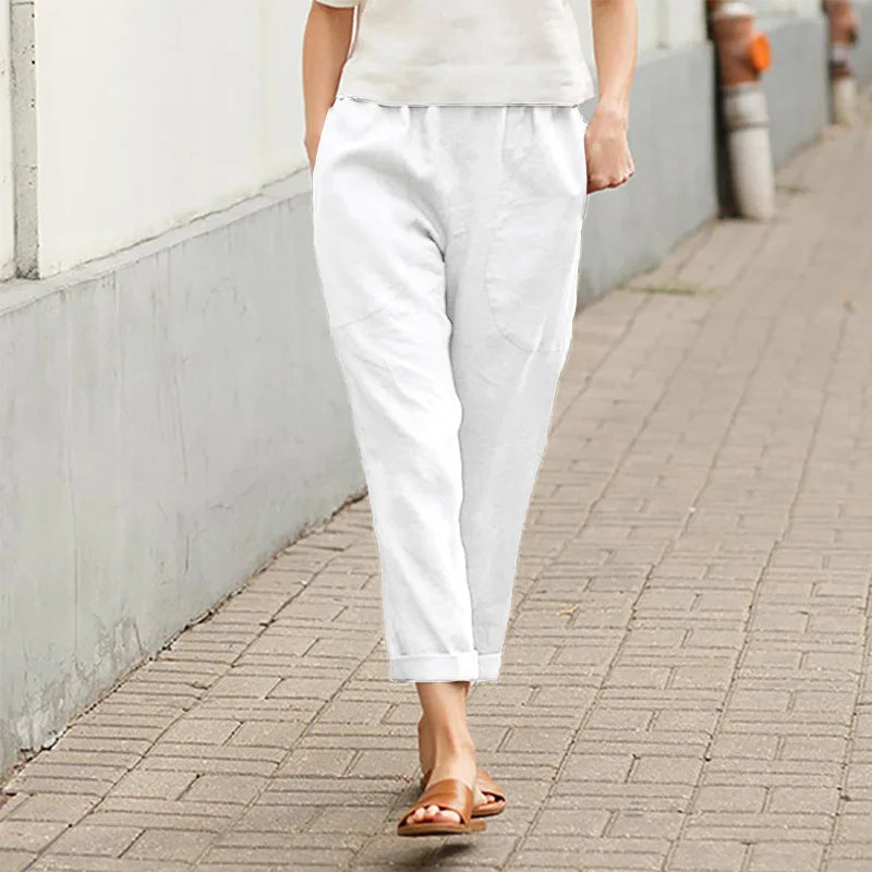 Pantalon Large Femme Ample avec Poches Pratiques | Confort et Élégance au Quotidien 6