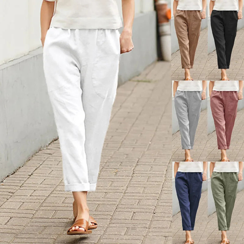 Pantalon Large Femme Ample avec Poches Pratiques | Confort et Élégance au Quotidien 7