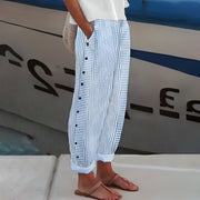 Pantalon en Lin Léger avec Taille Élastique | Confort Optimal pour Été 0