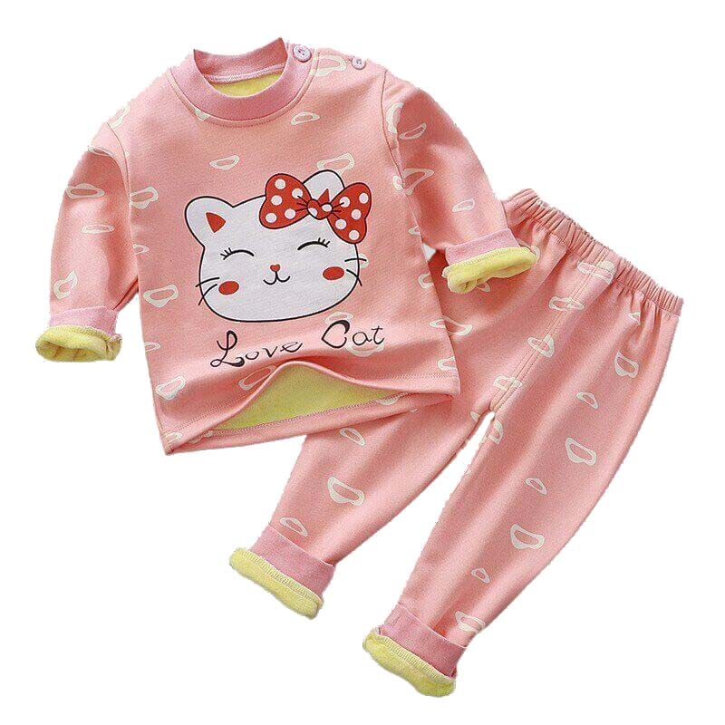 Pyjama-Velours-Fille