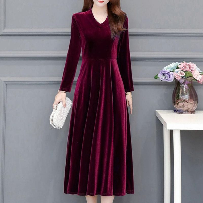 Robe-Bordeau-Velour