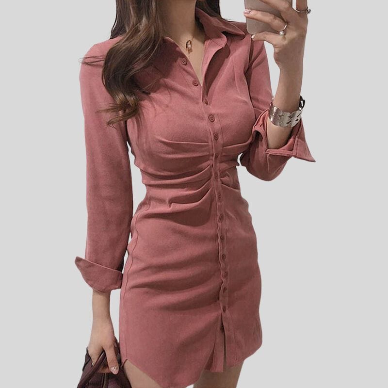 Robe discount chemise velours