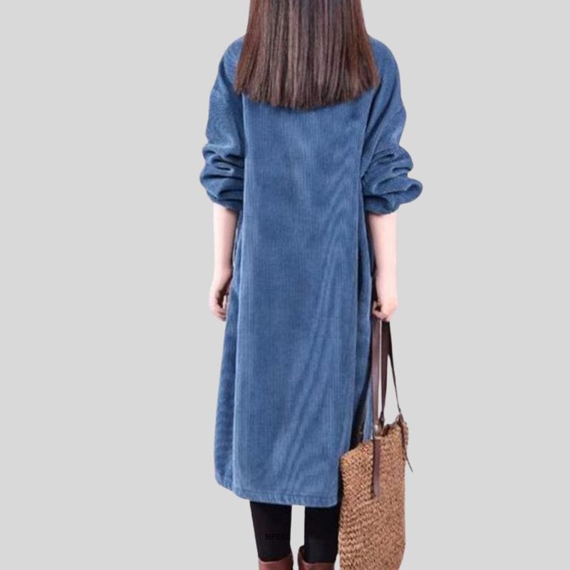 Robe-Femme-Velours-Cotele