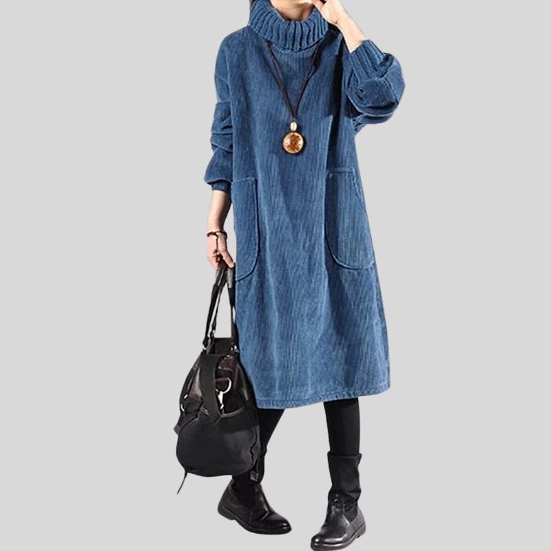 Robe-Femme-Velours-Cotele