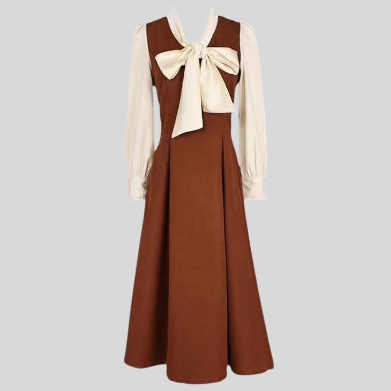 Robe-Velour-Marron