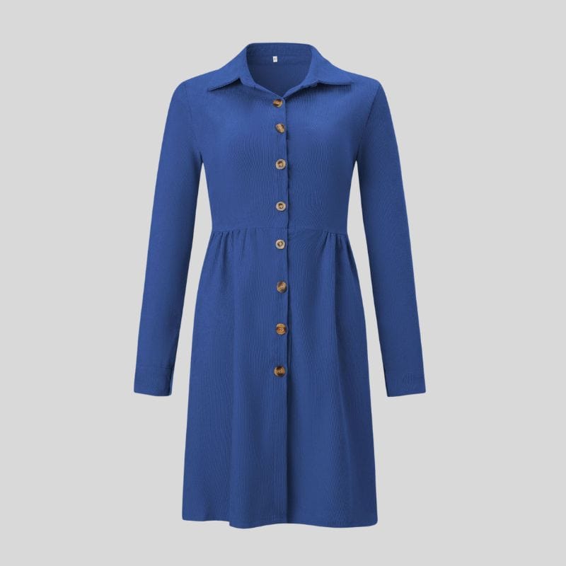 Robe-Velours-Cotelé-Femme