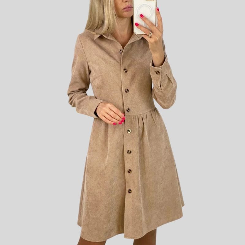 Robe-Velours-Côtelé