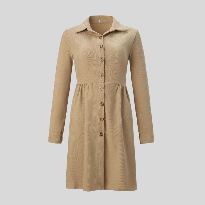 Robe-Velours-Côtelé