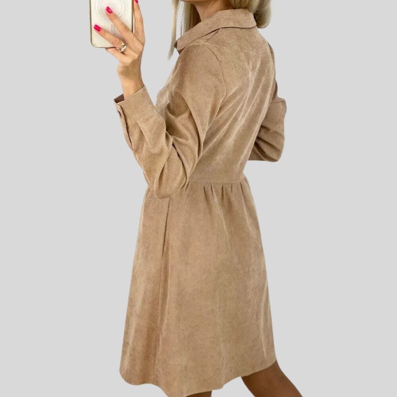 Robe-Velours-Côtelé