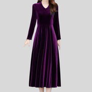 Robe-Velours-Violet