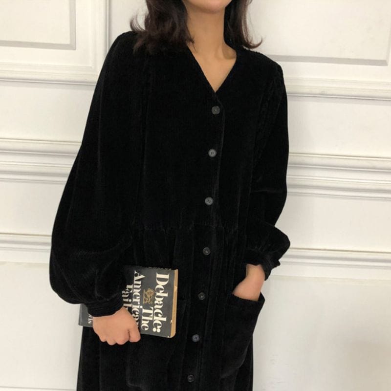 Robe-en-Velour-Noir