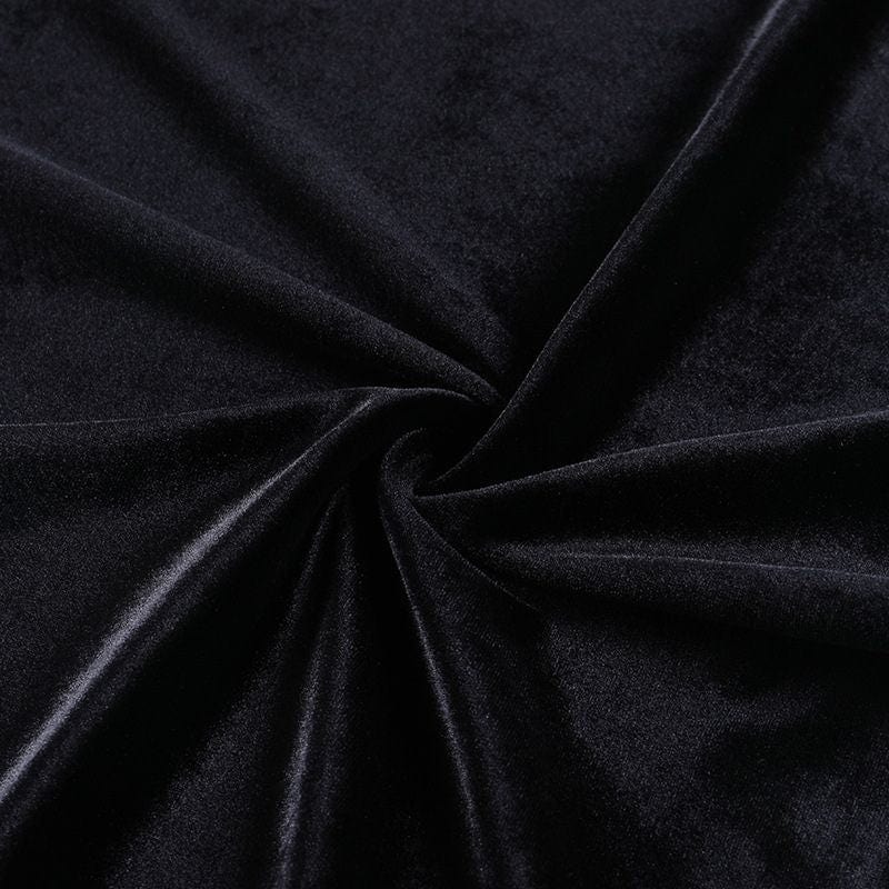 Robe-en-Velours-Noir