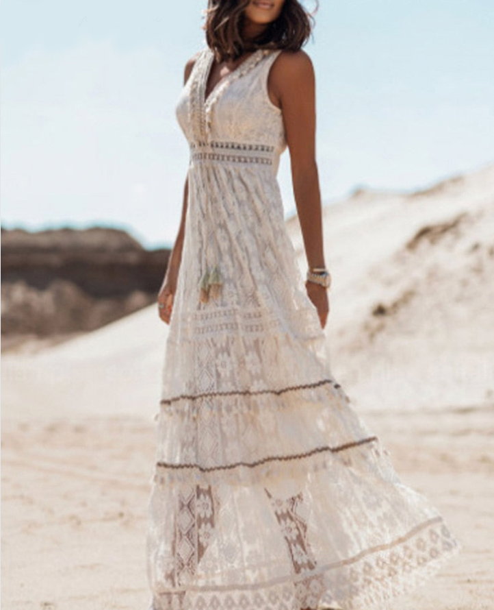 Robe Bohème Femme en Coton avec Imprimés Éclectiques | Élégance et Confort pour un Style Unique 1