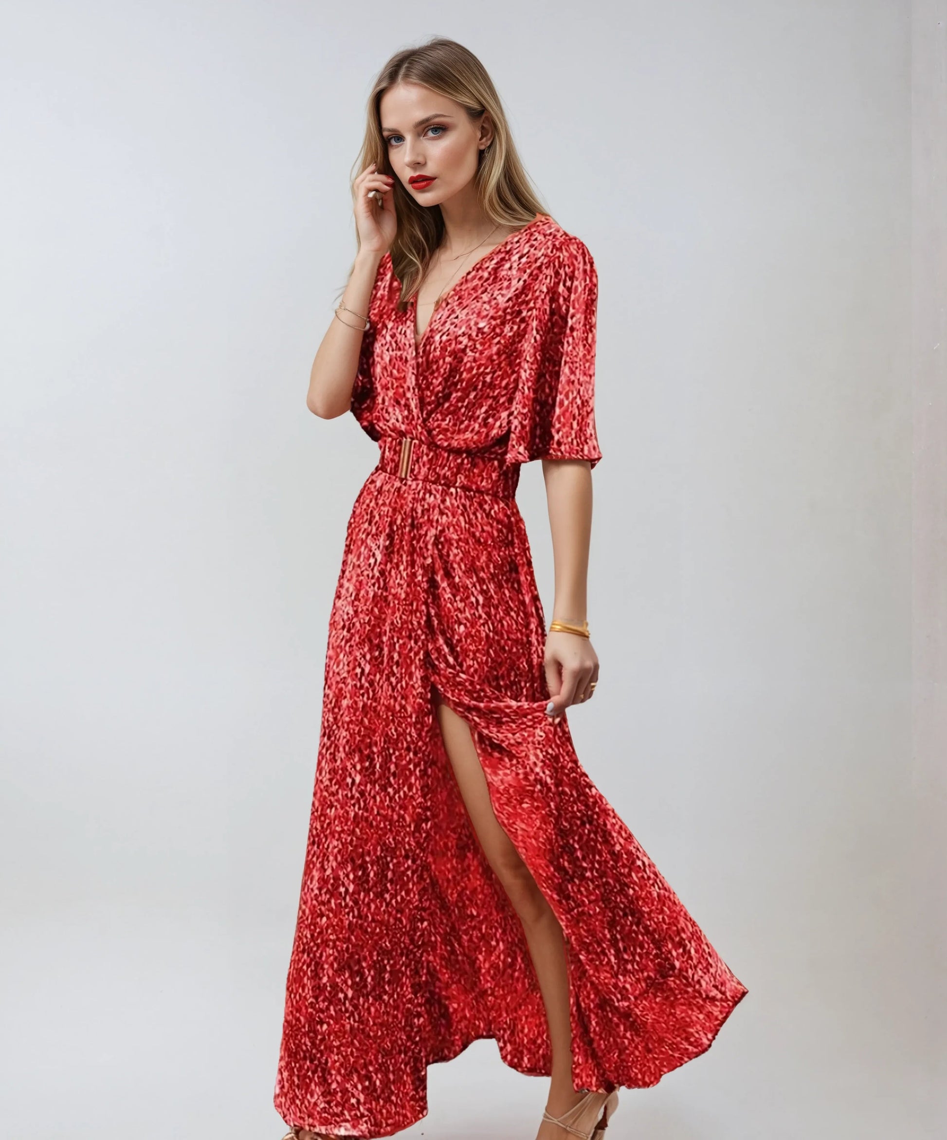 Robe D'été Femme | Robe Longue D'été Chic avec Ceinture Intégrée | Style Bohème pour Confort Optimal 0