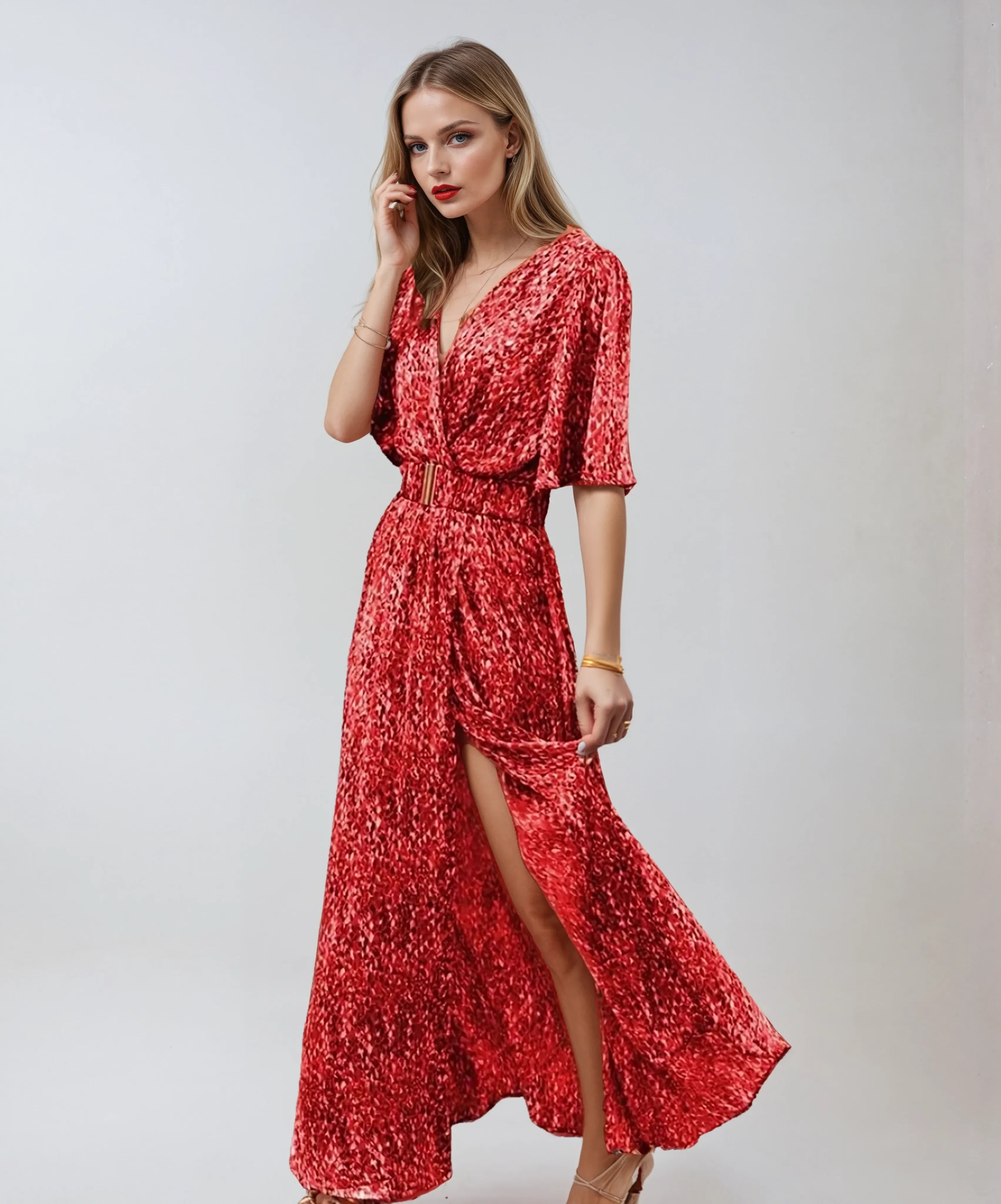 Robe D'été Femme | Robe Longue D'été Chic avec Ceinture Intégrée | Style Bohème pour Confort Optimal 0