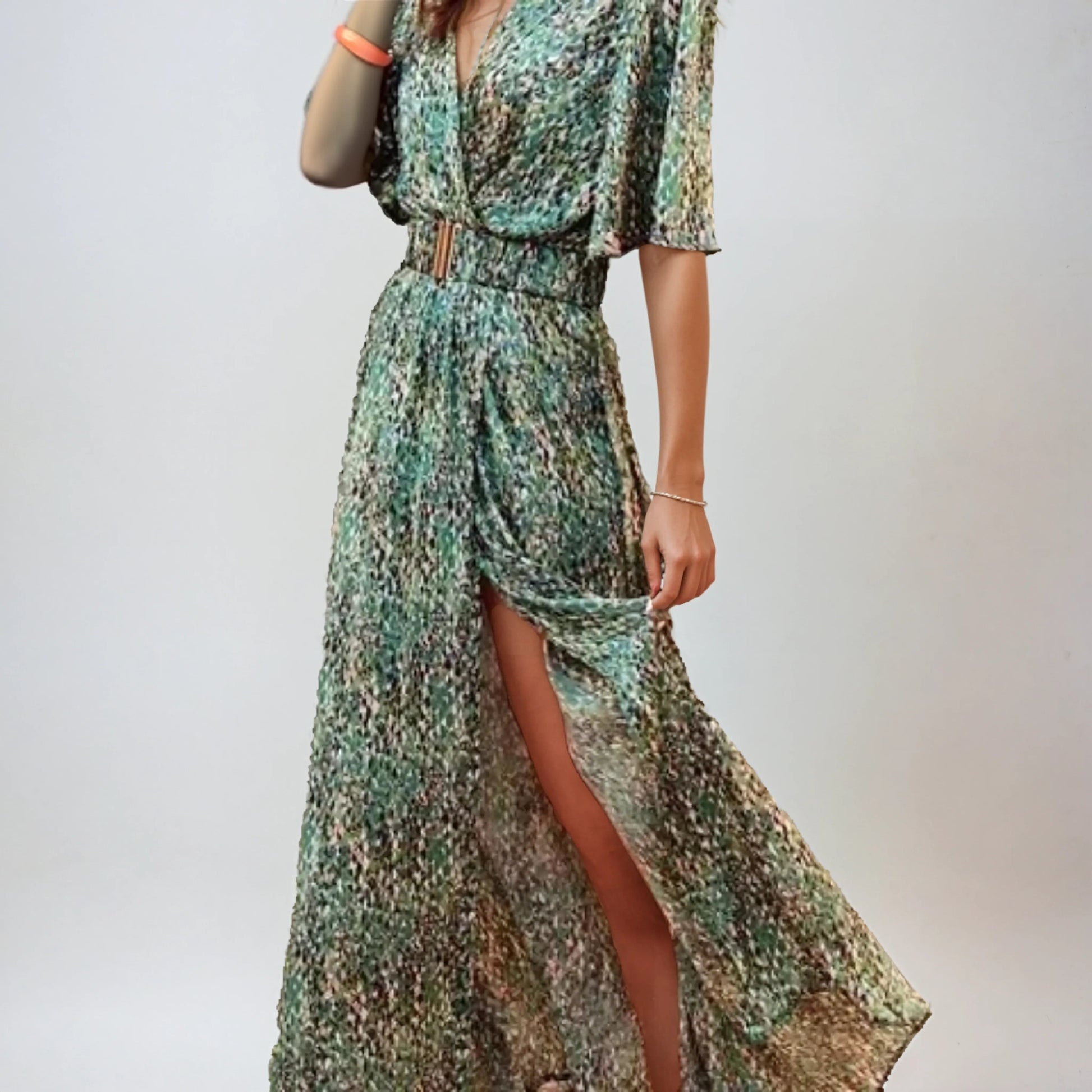 Robe D'été Femme | Robe Longue D'été Chic avec Ceinture Intégrée | Style Bohème pour Confort Optimal 2