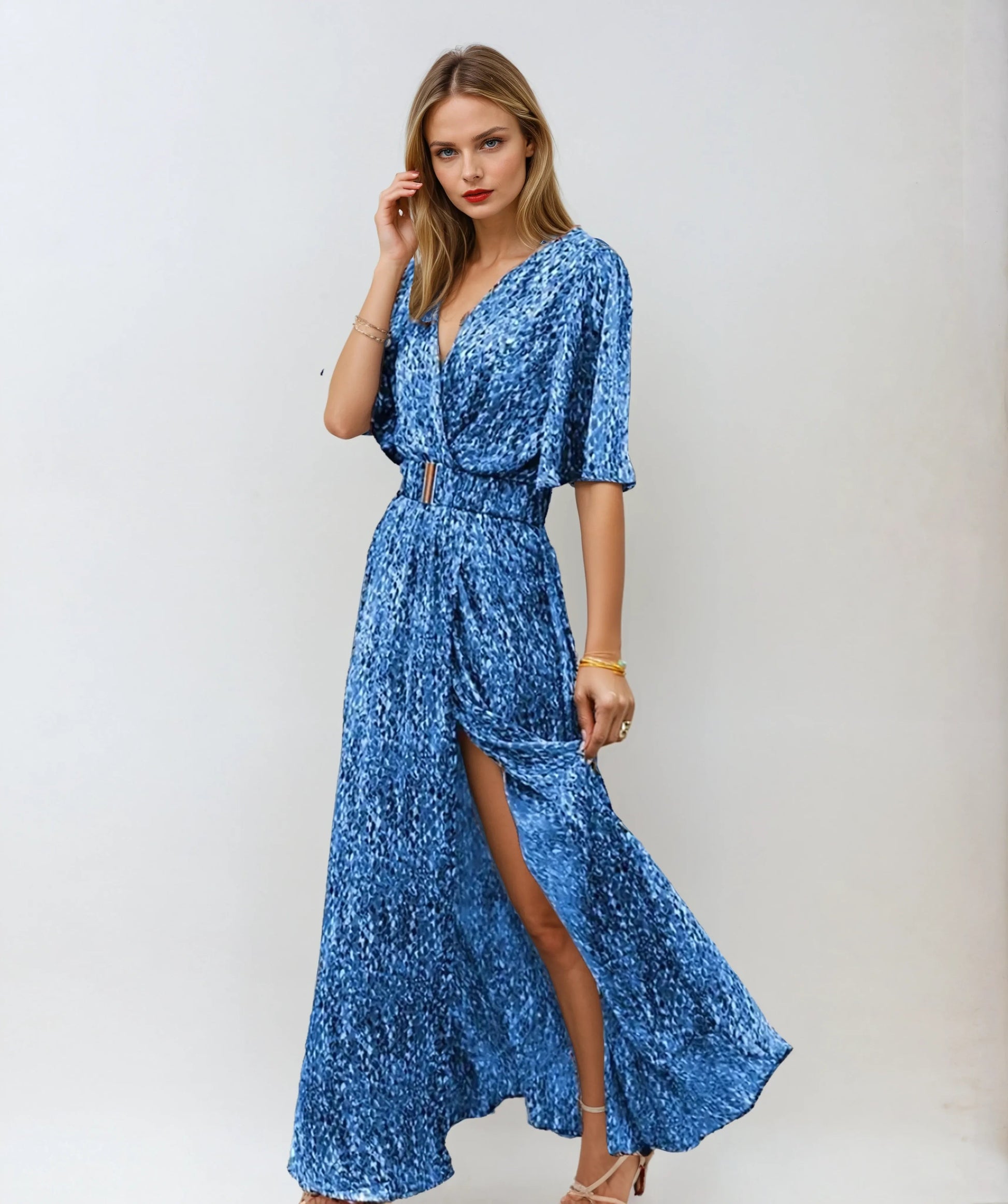 Robe D'été Femme | Robe Longue D'été Chic avec Ceinture Intégrée | Style Bohème pour Confort Optimal 4