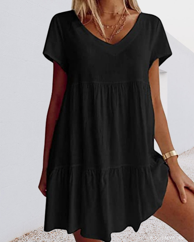 Robe Décontractée Chic Femme en Coton Doux avec Design Ample | Élégance et Confort pour Toutes Occasions 3