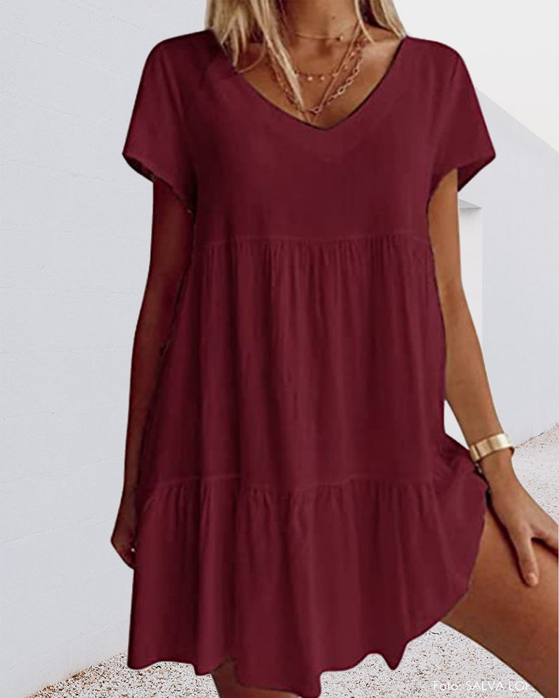 Robe Décontractée Chic Femme en Coton Doux avec Design Ample | Élégance et Confort pour Toutes Occasions 4