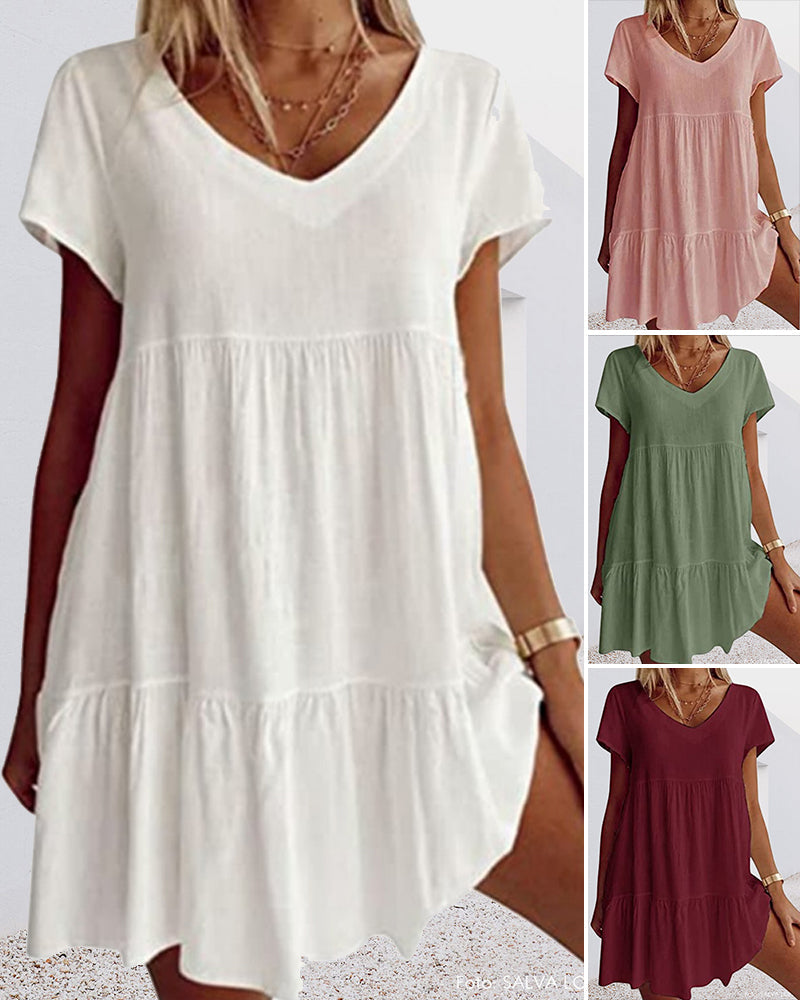 Robe Décontractée Chic Femme en Coton Doux avec Design Ample | Élégance et Confort pour Toutes Occasions 7