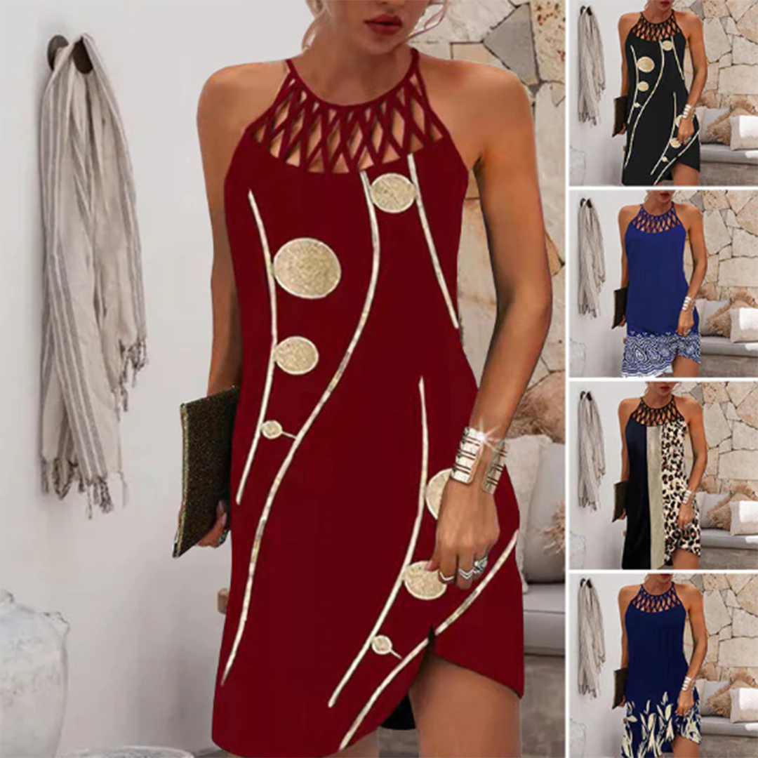 Robe Évasée Femme Imprimée avec Détails Ajourés | Élégante et Confortable pour le Printemps 7