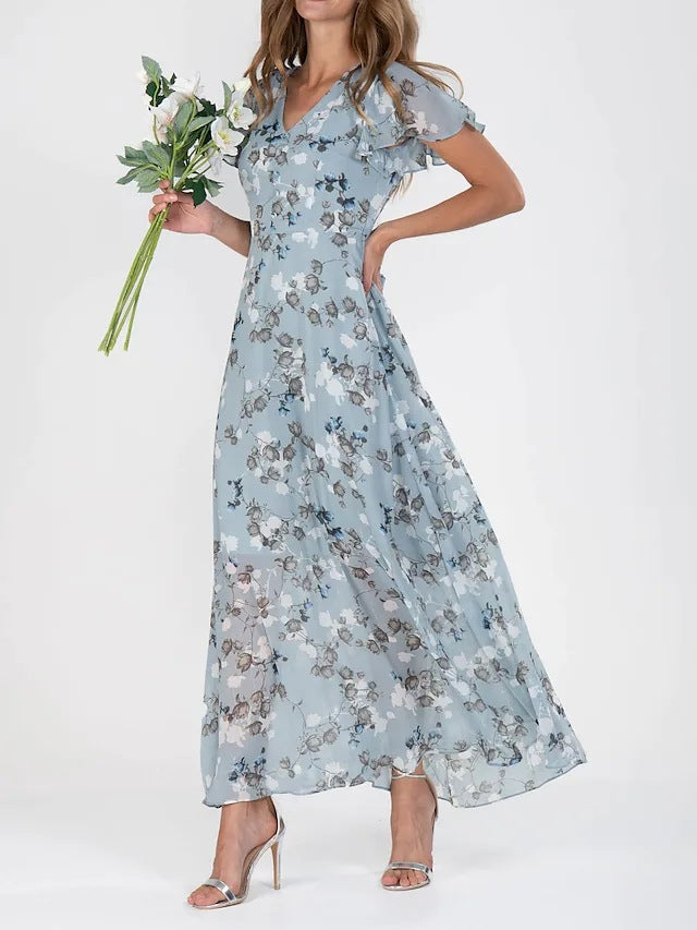 Robe Femme A-Line avec Décolleté en V en Polyester | Élégante et Confortable pour Toutes les Occasions 0