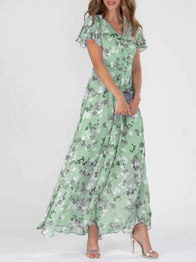 Robe Femme A-Line avec Décolleté en V en Polyester | Élégante et Confortable pour Toutes les Occasions 3