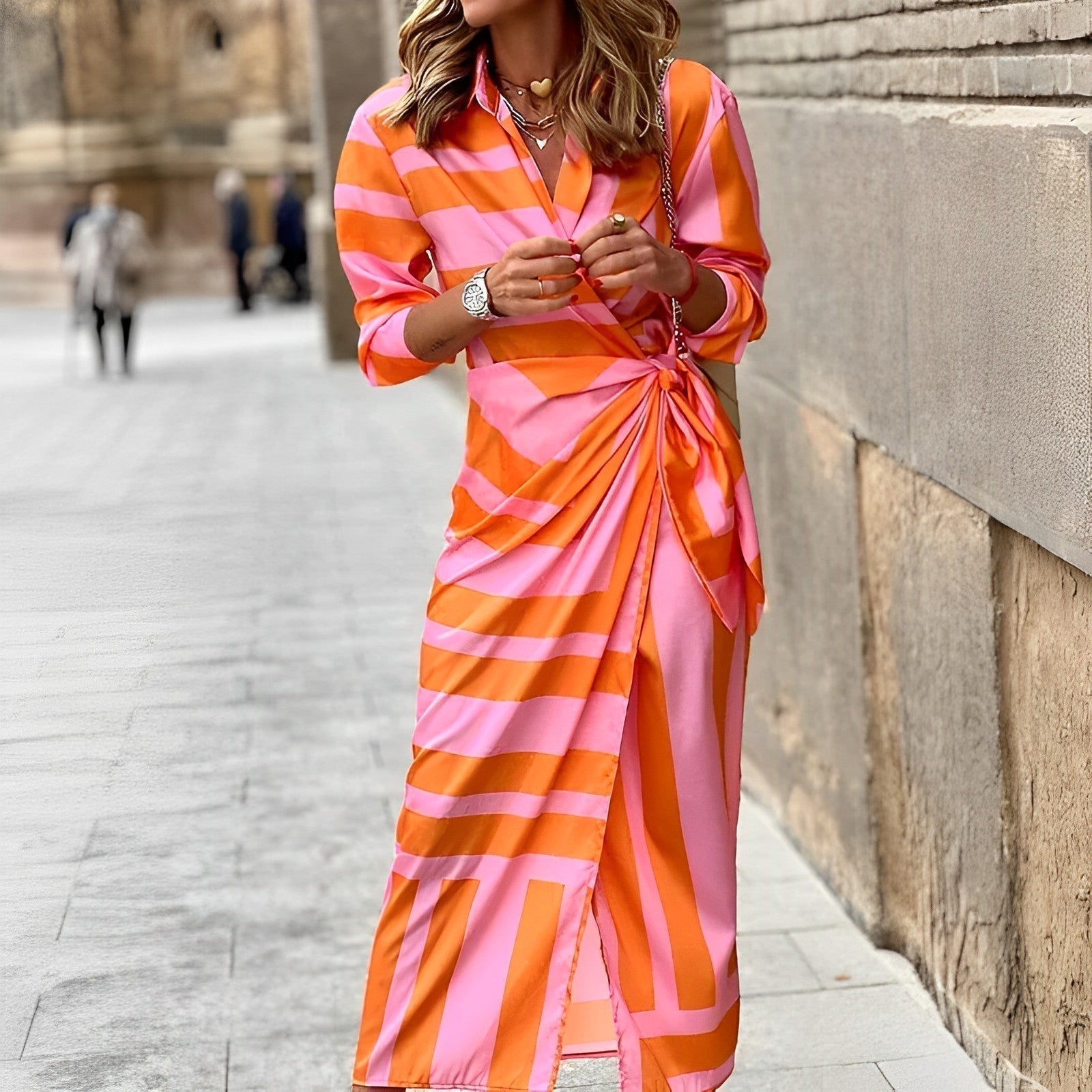 Robe Femme Élégante | Robe Colorée Chic en Tissu de Haute Qualité | Confort Optimal pour Toutes Occasions 0