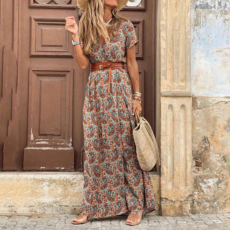 Robe Longue Femme | Robe Maxi Bohème avec Détails Uniques | Style Décontracté pour Confort Été 0