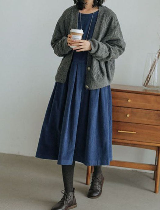 Robe Longue Femme en Velours Français avec Silhouette Classique | Élégance et Confort pour Toutes Occasions 2