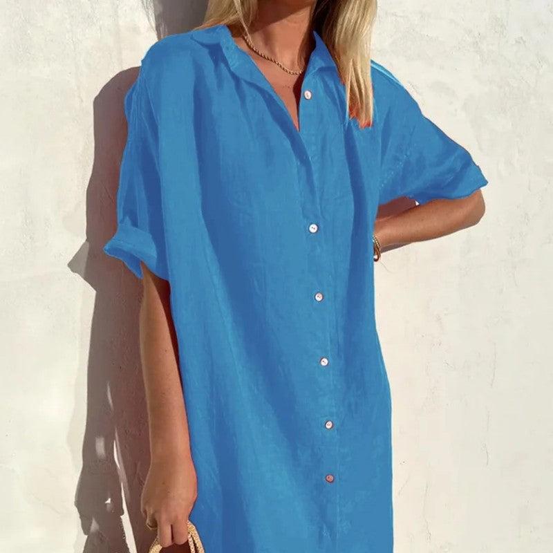 Robe Midi Femme Chic avec Jupe en Patchwork | Confort et Élégance pour Toutes Occasions 2