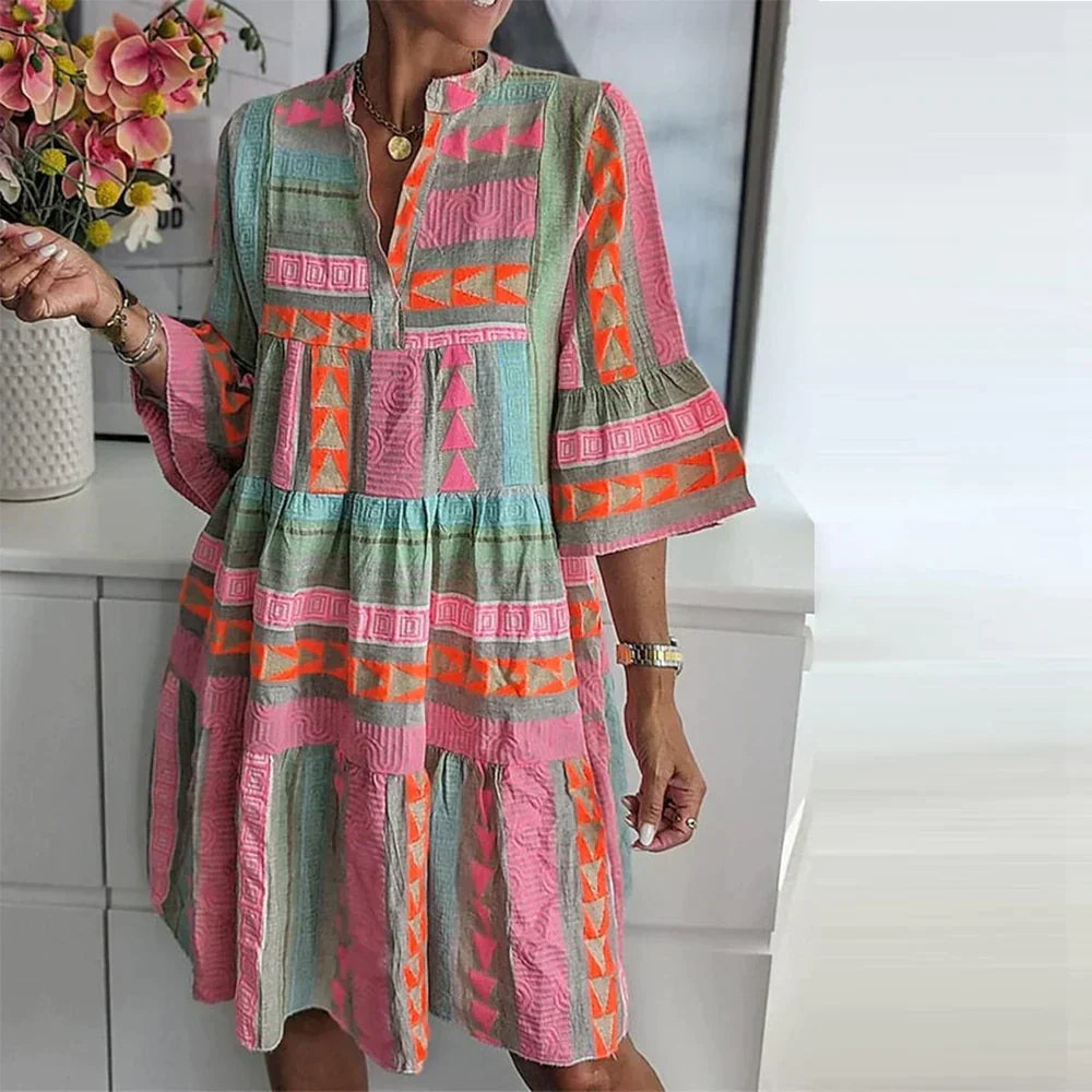 Robe Midi Femme Chic avec Silhouette Flatteuse | Tissu Luxueux pour Élégance et Confort 0