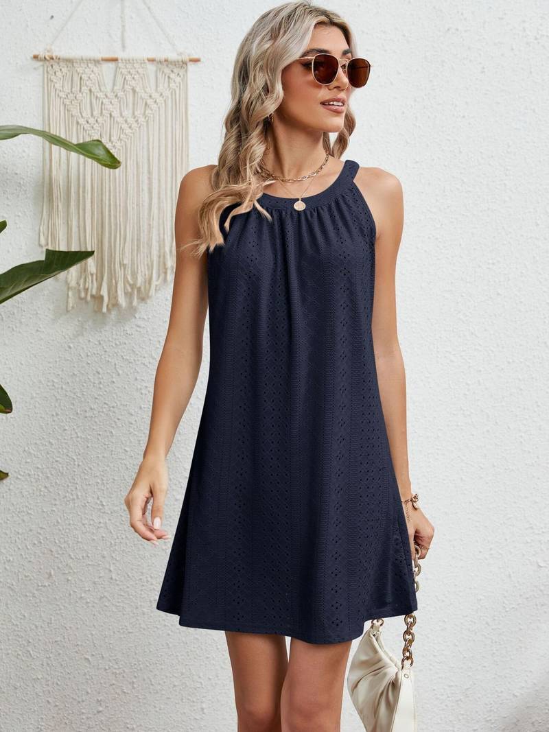 Robe Plage Femme Sans Bretelles en Polyester Léger | Design Aéré pour Confort Estival 0
