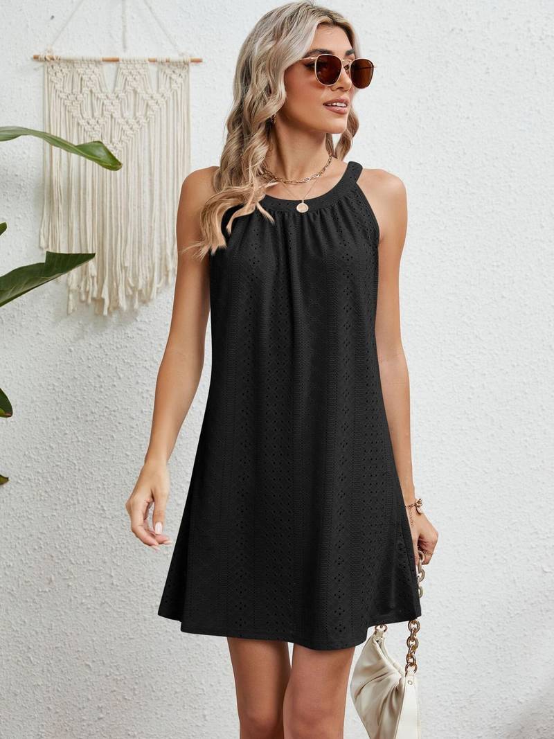 Robe Plage Femme Sans Bretelles en Polyester Léger | Design Aéré pour Confort Estival 1