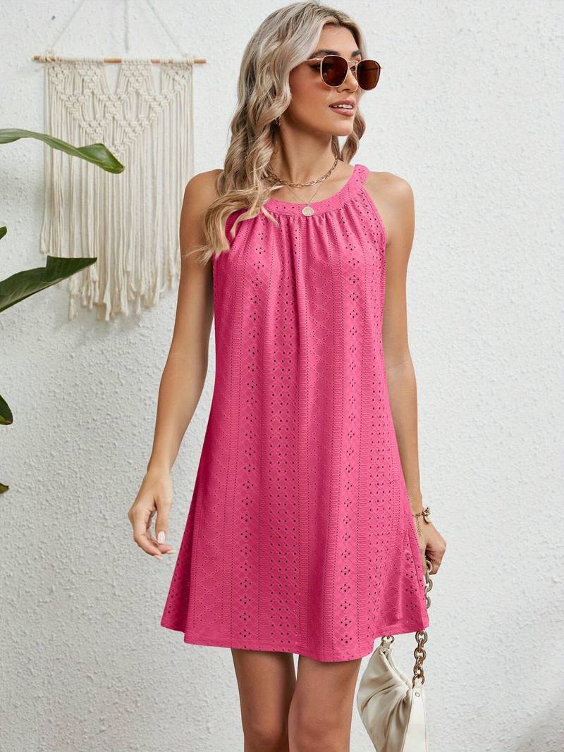 Robe Plage Femme Sans Bretelles en Polyester Léger | Design Aéré pour Confort Estival 3
