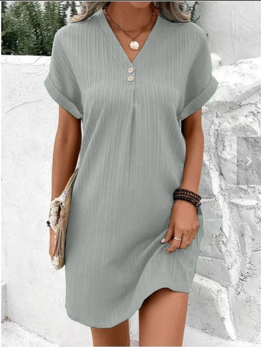Robe d'Été Femme Chic Midi avec Large Ceinture | Élégance et Confort pour Toutes Occasions 2