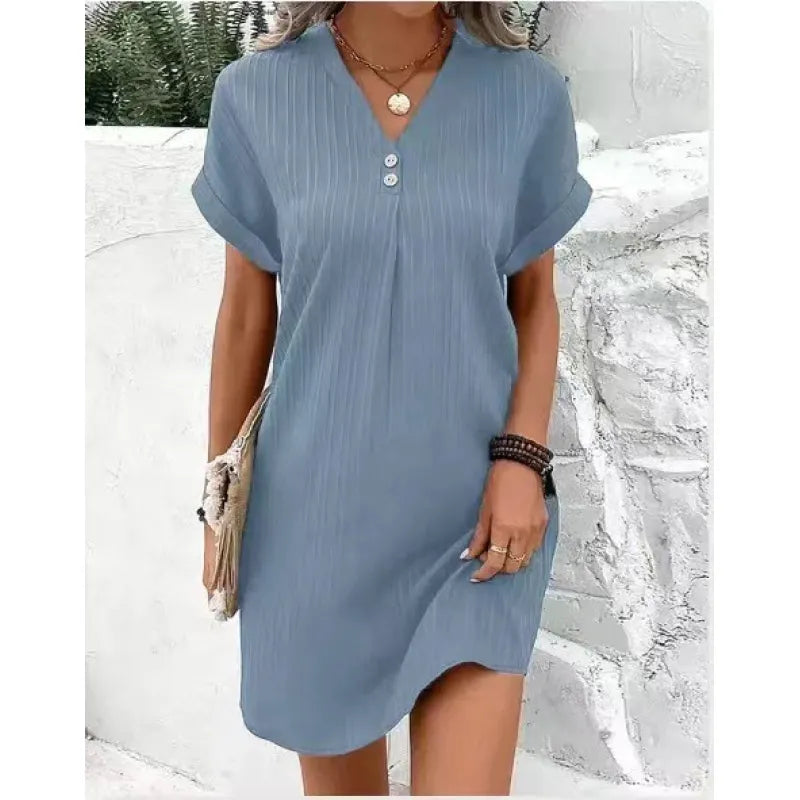 Robe d'Été Femme Chic Midi avec Large Ceinture | Élégance et Confort pour Toutes Occasions 3