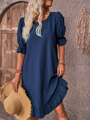 Robe d'Été Femme Élégante avec Détails en Dentelle | Confort Optimal pour Toutes Occasions 0