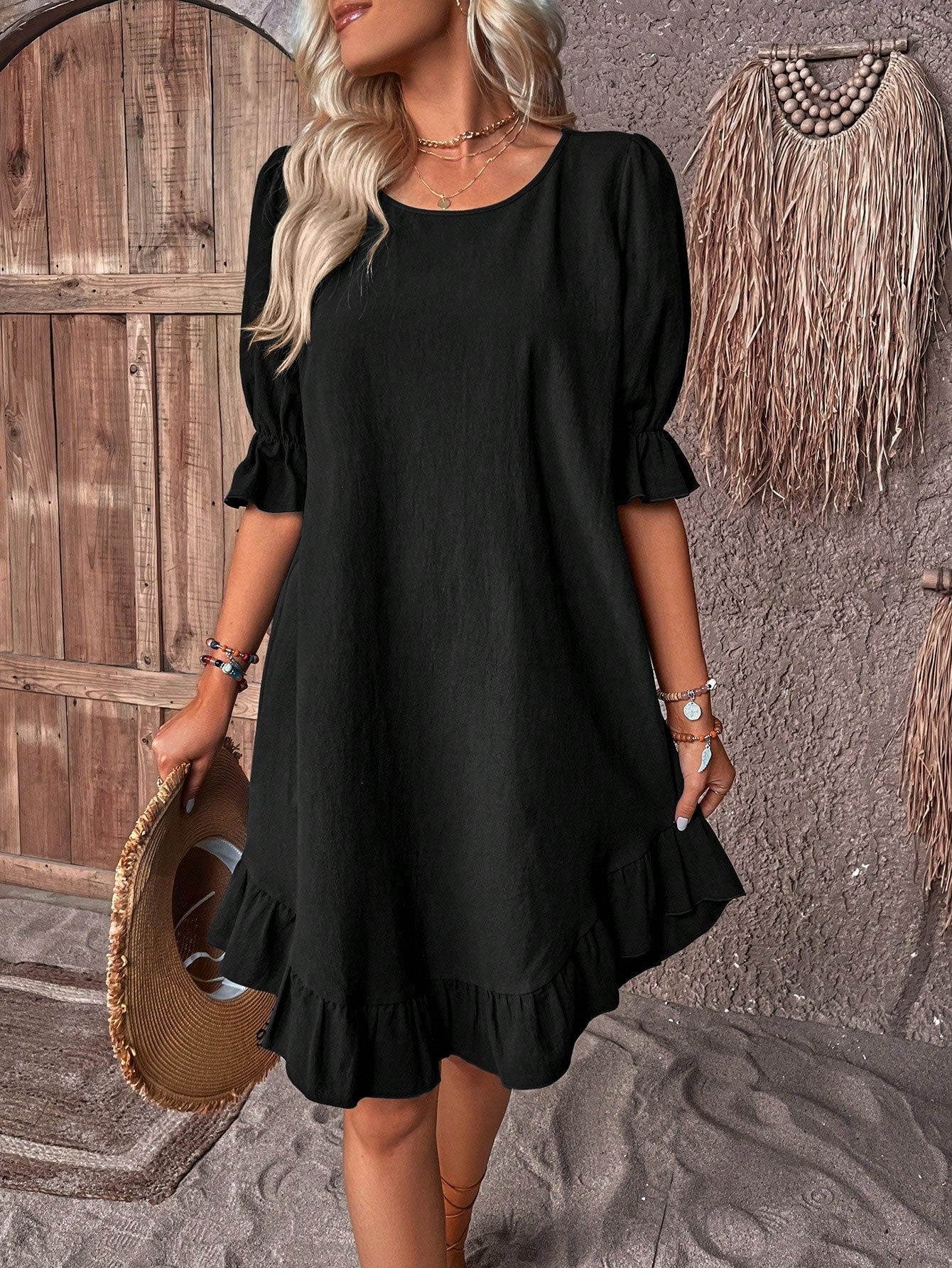 Robe d'Été Femme Élégante avec Détails en Dentelle | Confort Optimal pour Toutes Occasions 4