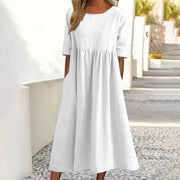 Robe d'Été Femme | Robe Décontractée en Tissu Respirant avec Design Polyvalent | Confort Optimal pour les Journées Chaudes 0