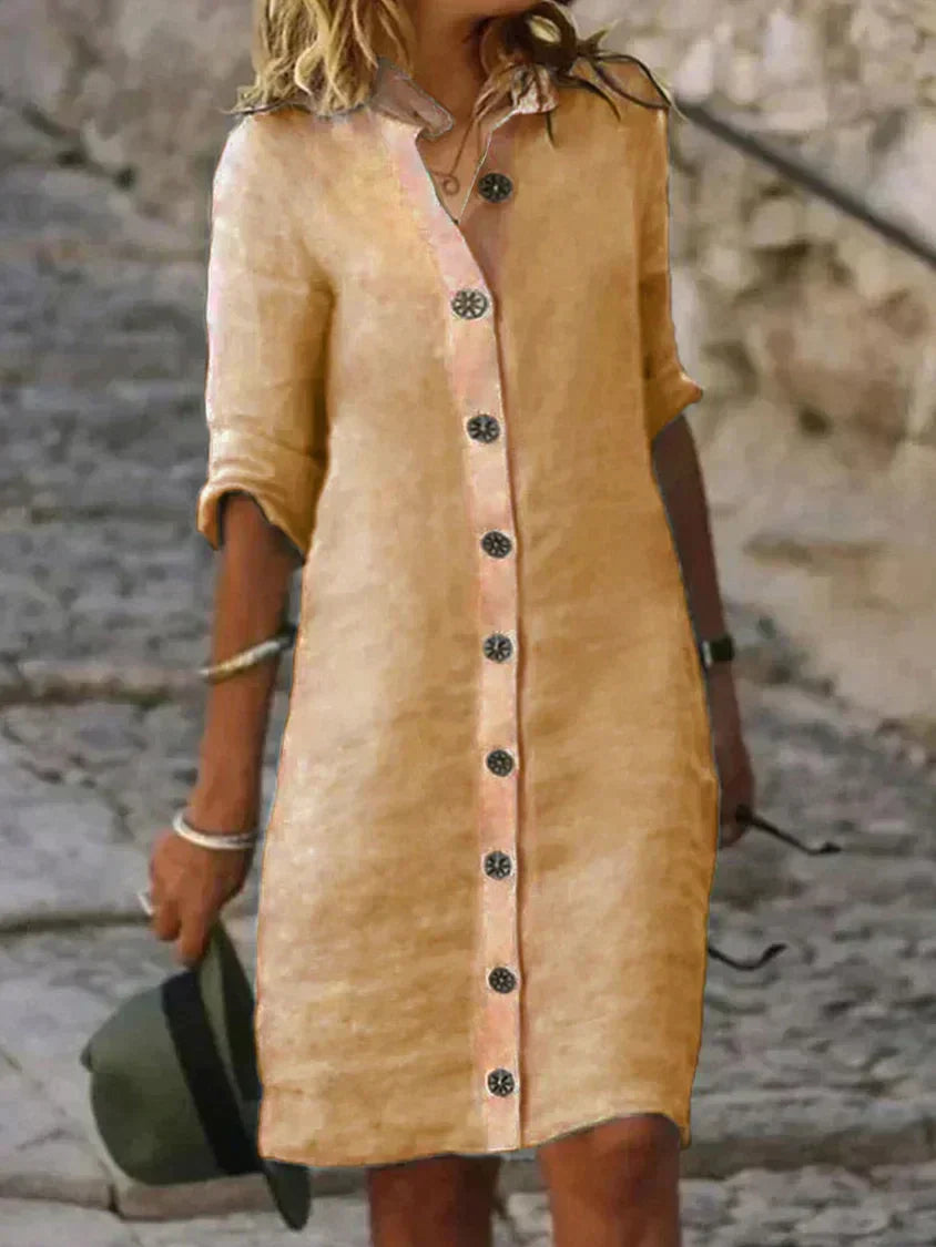 Robe d'été Femme | Robe d'été Longue en Lin avec Design Élégant | Confort Optimal pour Toutes Occasions 1