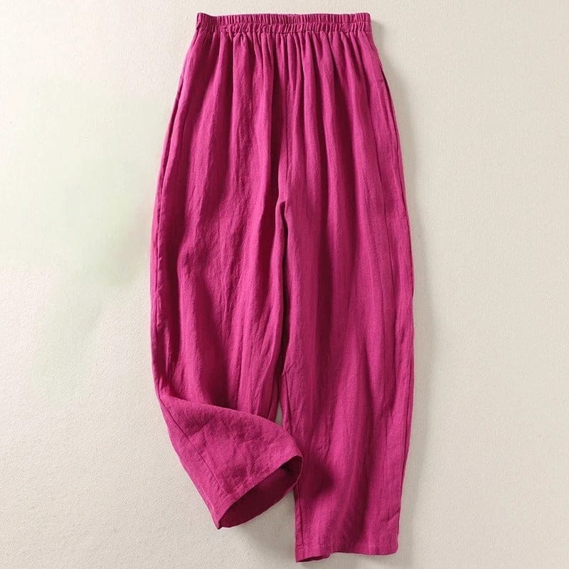 Sofia | Pantalon Lin Femme Fluide avec Tissu Gossamer | Confort Optimal pour Journées Chaudes 3