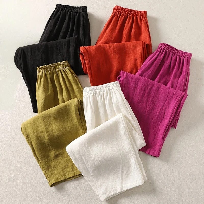 Sofia | Pantalon Lin Femme Fluide avec Tissu Gossamer | Confort Optimal pour Journées Chaudes 5