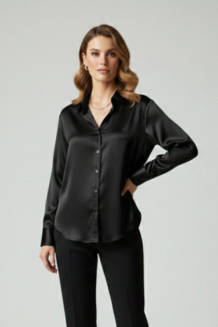 Sophie | Chemise Femme Chic Épurée à Col Boutonné 5