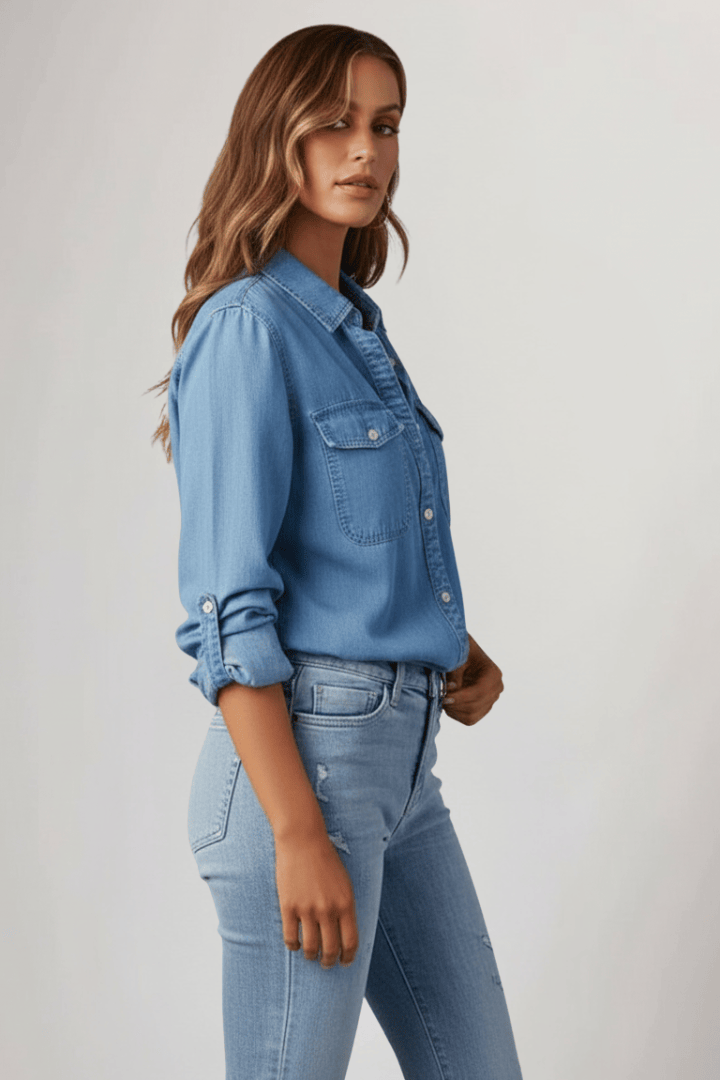 Sophie | Chemise en Jean Pratique et Élégante 2
