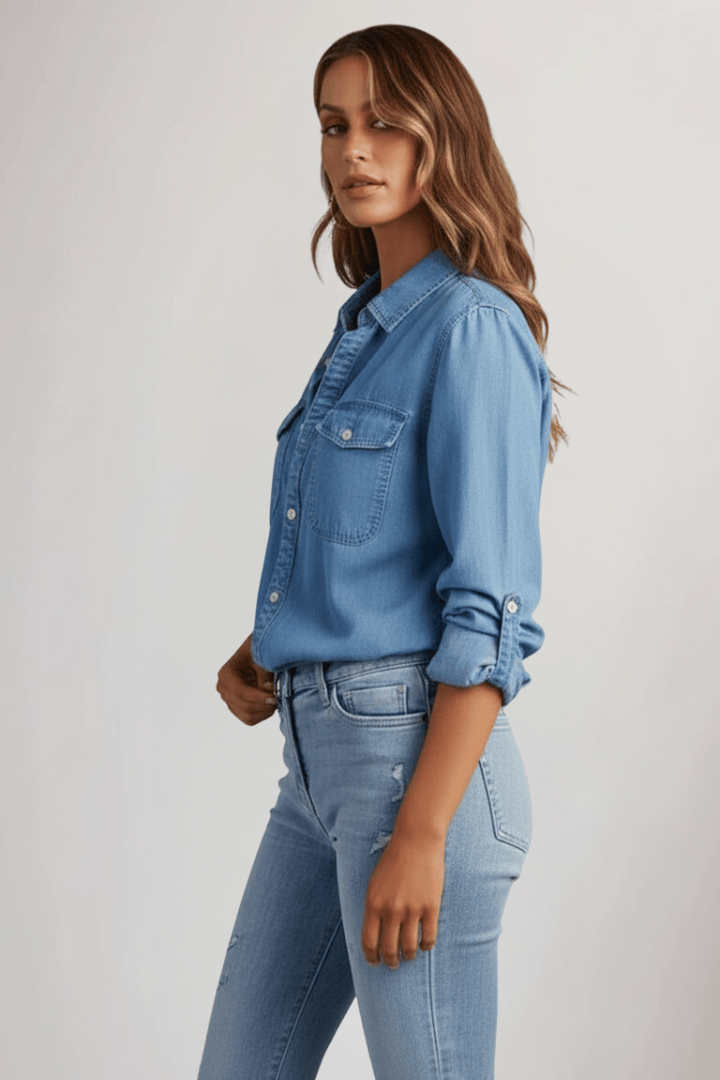 Sophie | Chemise en Jean Pratique et Élégante 3