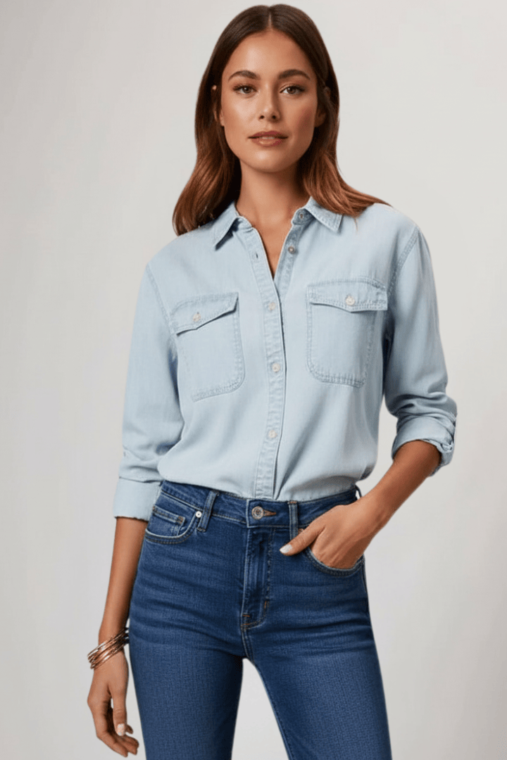 Sophie | Chemise en Jean Pratique et Élégante 4