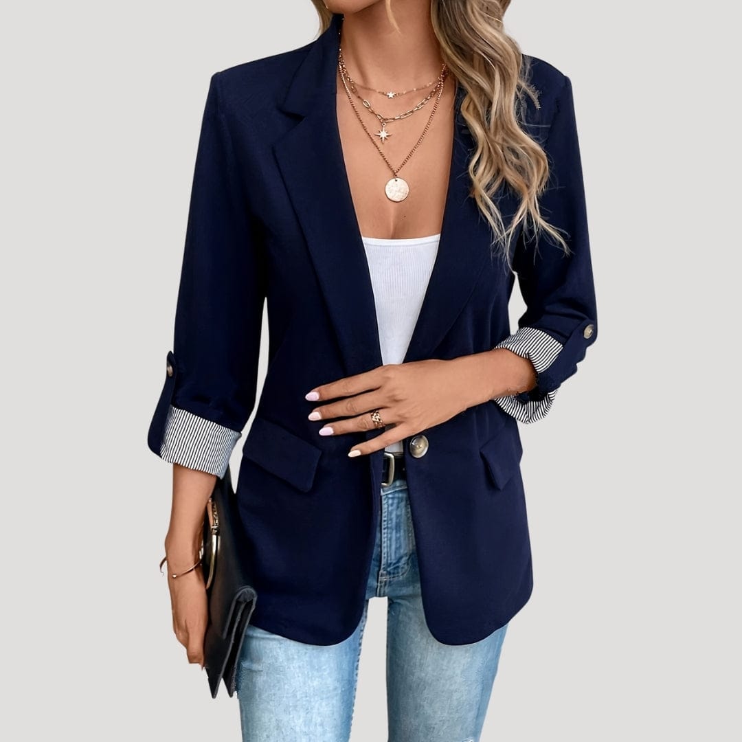 Sophie | Élégant Blazer Noir Ajusté Femme 0