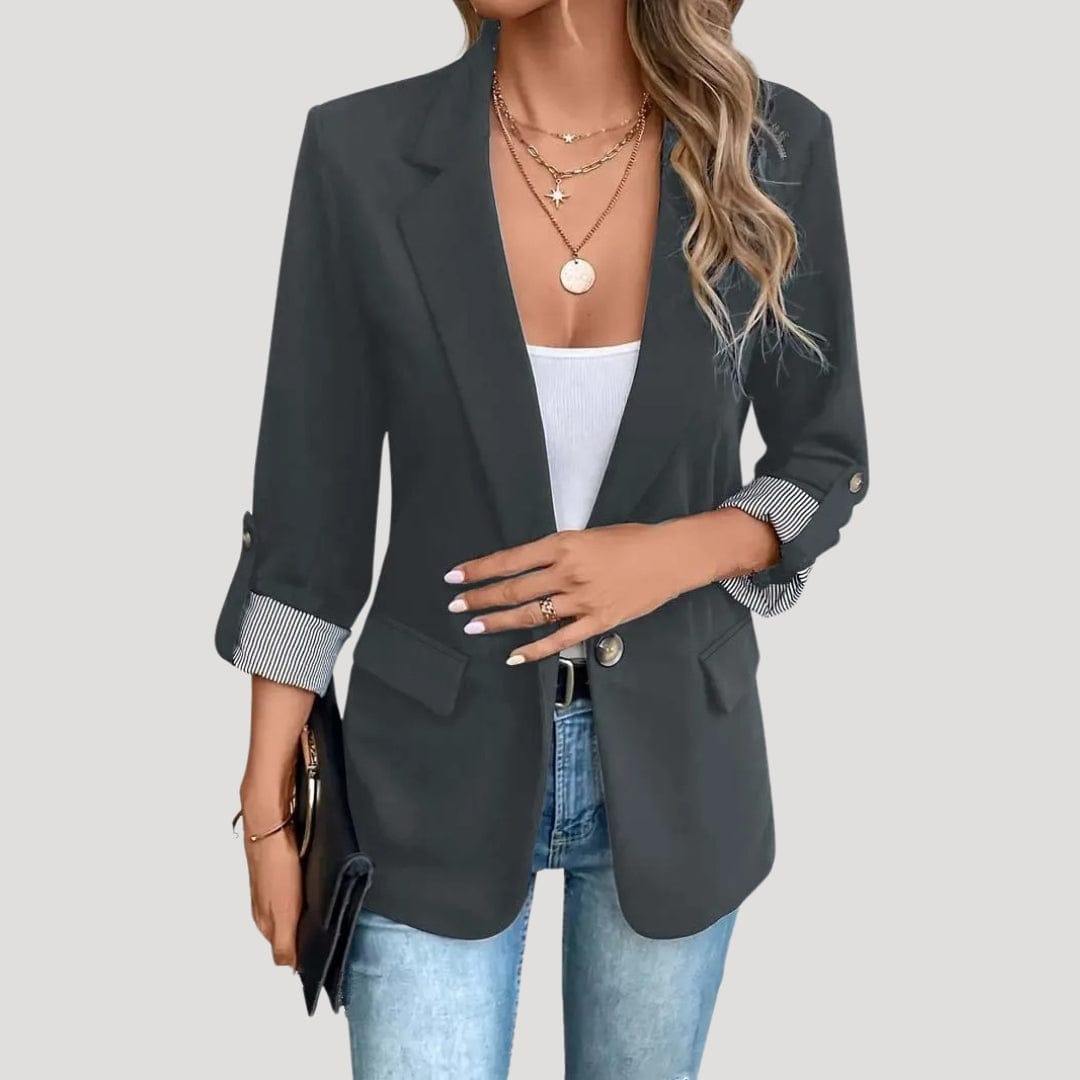 Sophie | Élégant Blazer Noir Ajusté Femme 4